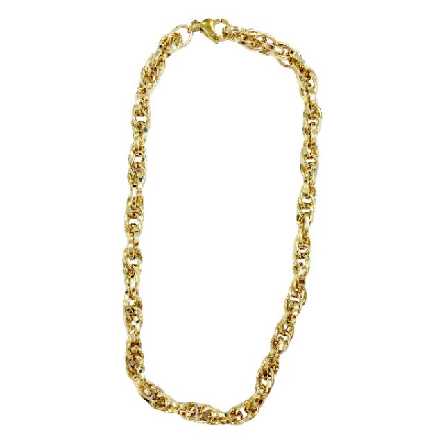 Farma Bijoux Necklace Gold Interlocking Chain 44mm