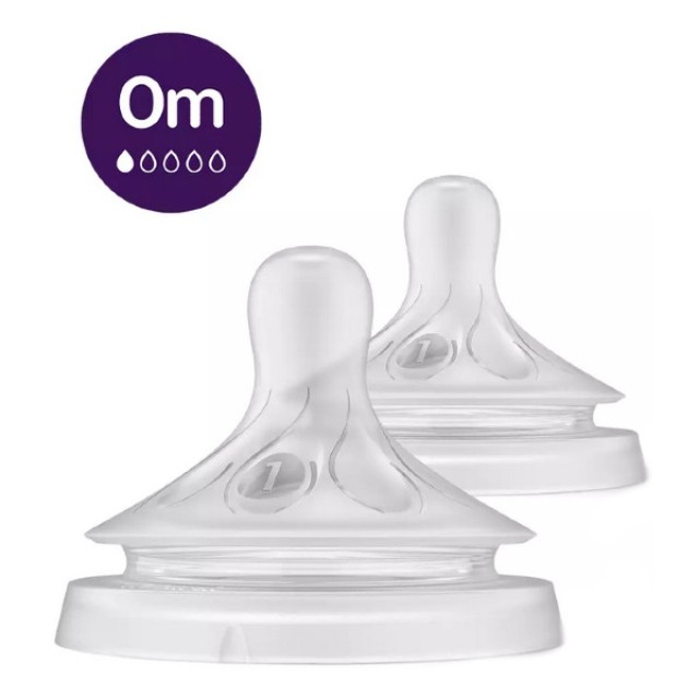 Philips Avent Natural Response Θηλή Ροής 1 0m+ 2 τεμάχια