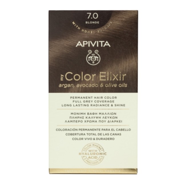 Apivita My Color Elixir Kit N7.0 Φυσικό Ξανθό 50ml & 75ml