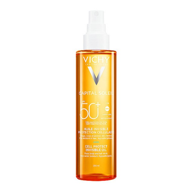 Vichy Capital Soleil Cell Protect Invisible Oil SPF50 200ml