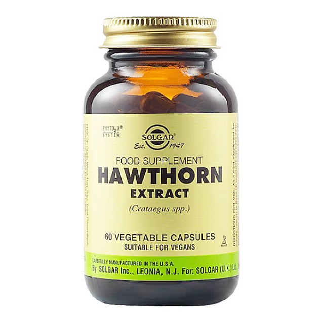 Solgar Hawthorn Herb Extract 60 φυτοκάψουλες