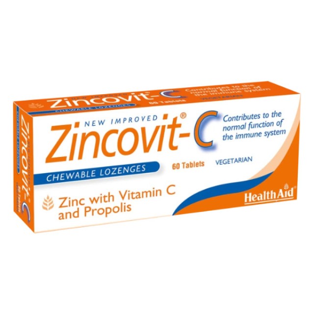 Health Aid Zincovit-C 60 ταμπλέτες