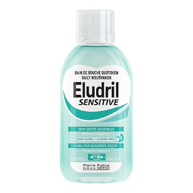 Eludril Sensitive Oral Solution for Soothing Sensitive Teeth 500ml