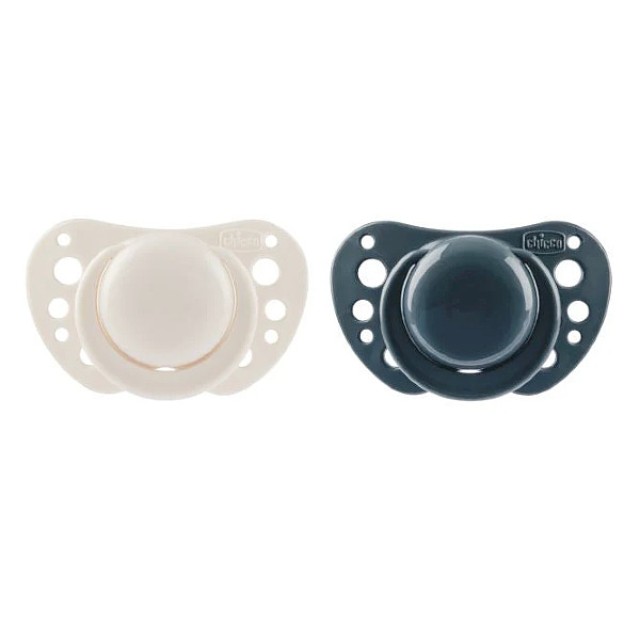 Chicco Physioforma Air Πιπίλα Σιλικόνης Λευκό-Μπλε 6-16m 2 τεμάχια