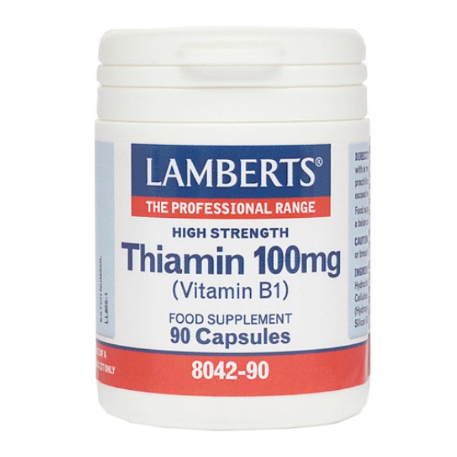 Lamberts Thiamin 100mg (Vitamin B1) 90 κάψουλες