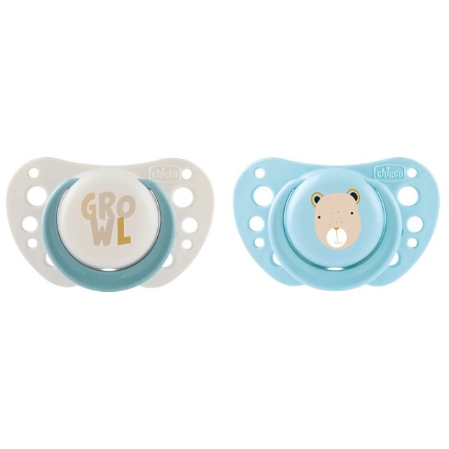 Chicco Physioforma Air Πιπίλα Σιλικόνης Σιέλ 0-6m 2 τεμάχια