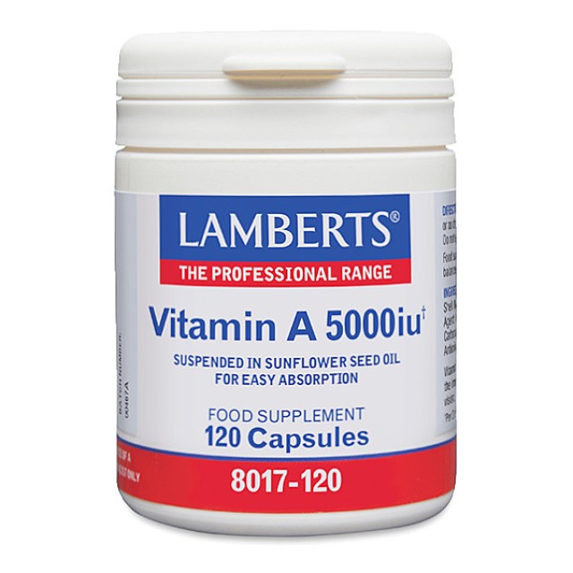 Lamberts Vitamin A 5000iu 120 κάψουλες