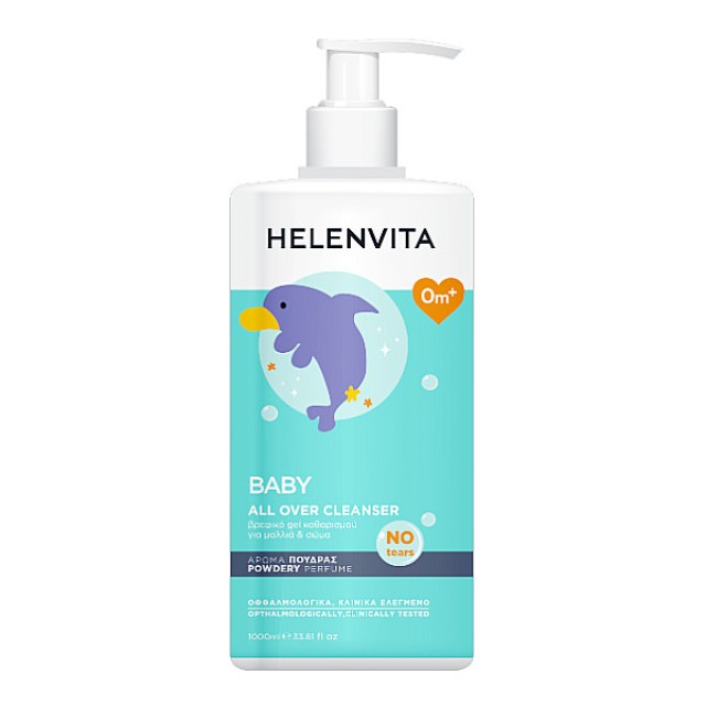 Helenvita Baby All Over Cleanser Με Άρωμα Talc 1000ml