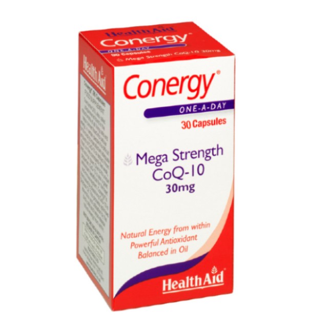 Health Aid Conergy Mega Strength CoQ-10 30 mg 30 capsules