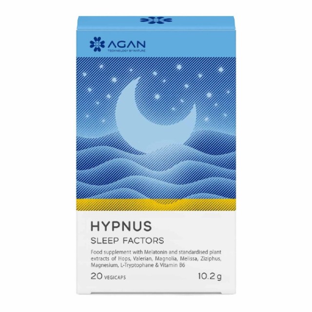 Agan Hypnus Sleep Factors 20 φυτικές κάψουλες