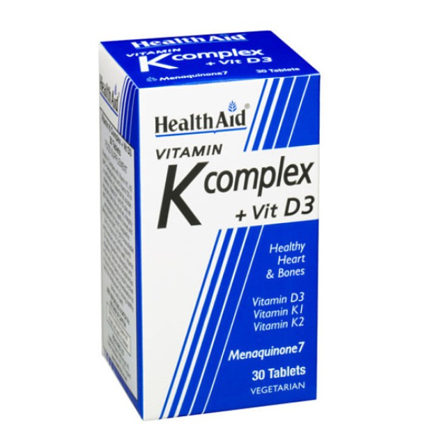 Health Aid K Complex + Vitamin D3 30 ταμπλέτες