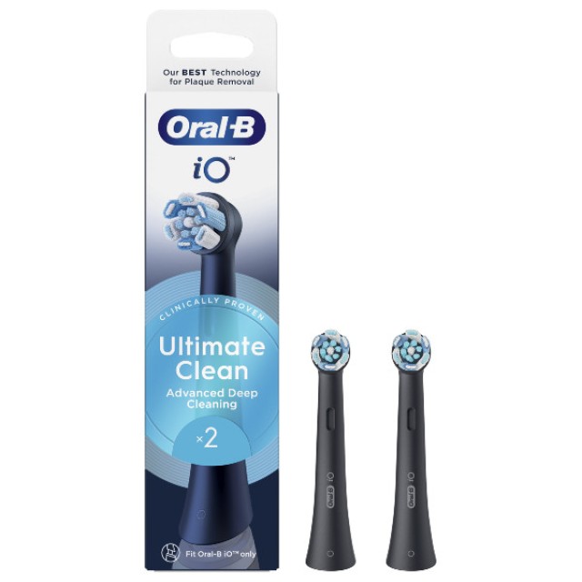 Oral-B iO Ultimate Clean Black 2 ανταλλακτικές κεφαλές