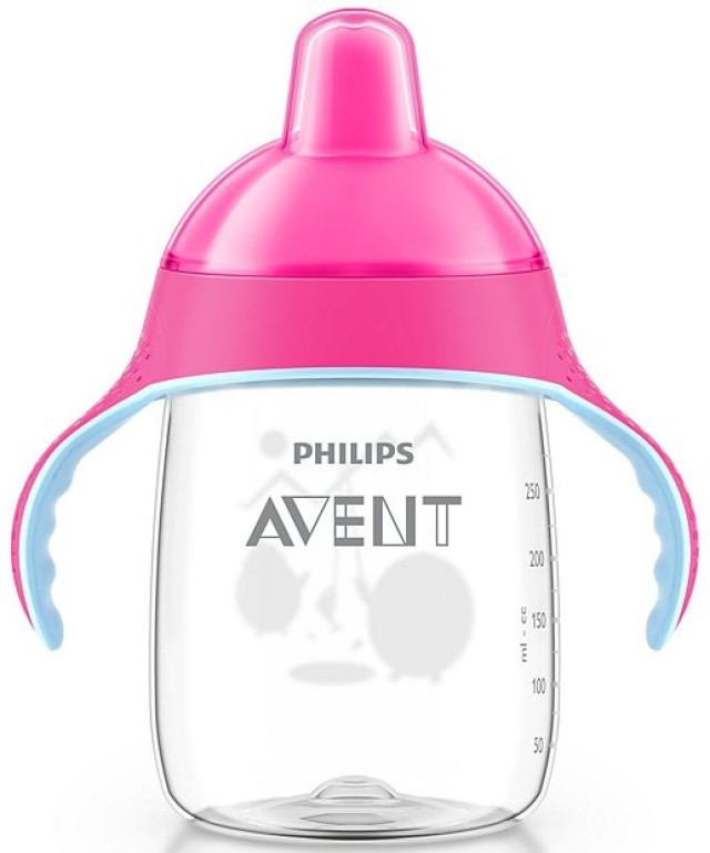 Philips Avent Κύπελλο Με Λαβές Ροζ 18m+ 340ml