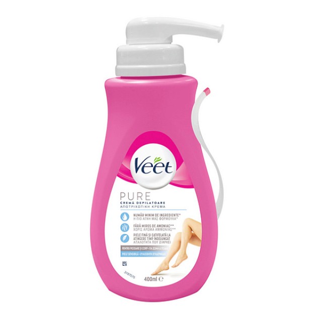 Veet Pure Depilation Cream Legs and Body Sensitive 400ml