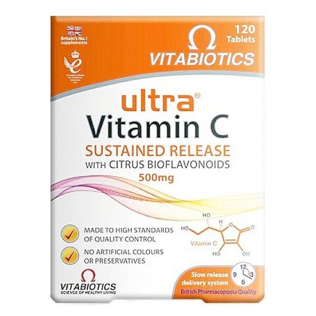 Vitabiotics Ultra Vitamin C 500mg 60 ταμπλέτες