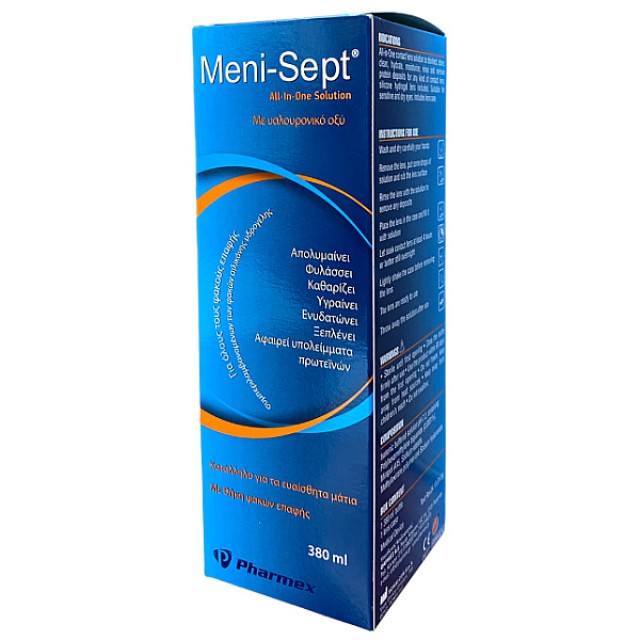 Meni-Sept Διάλυμα Καθαρισμού Φακών Επαφής 380ml