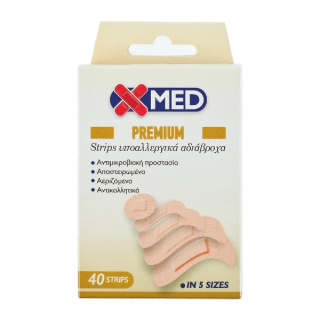 X-Med Premium Strips σε 5 Μεγέθη 40 τεμάχια