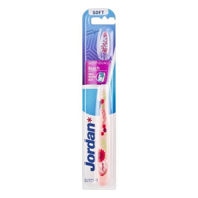 Jordan Individual Reach Toothbrush Soft 1 τεμάχιο