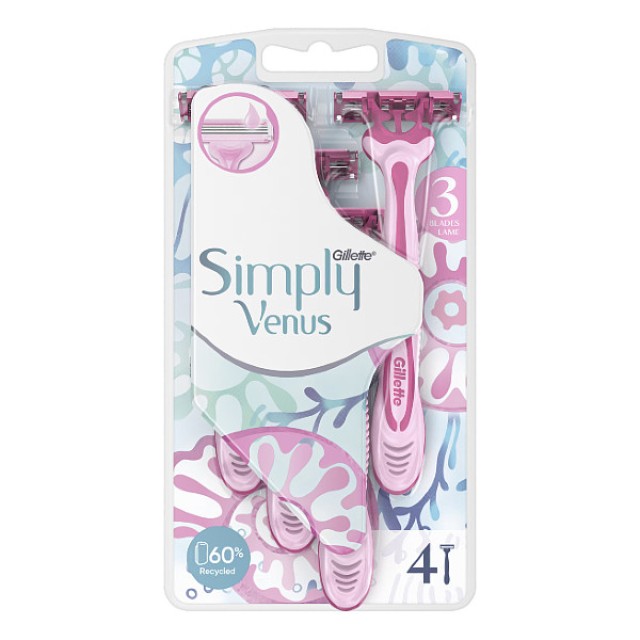 Gillette Simply Venus 3 4 ξυραφάκια
