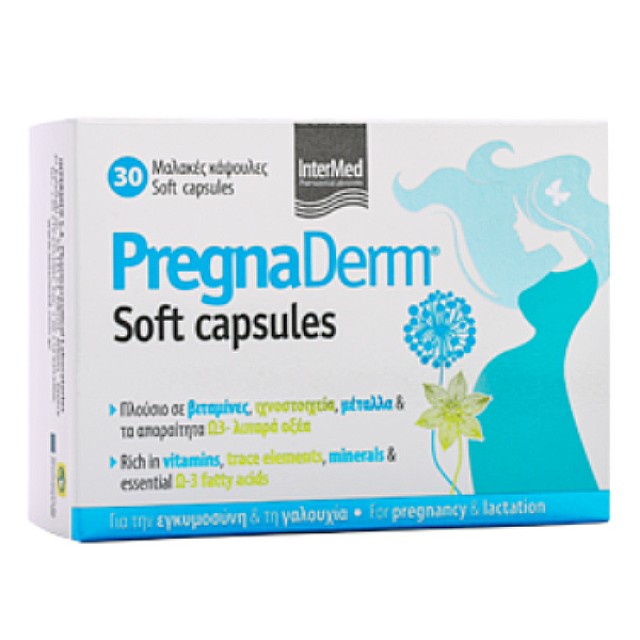 Intermed Pregnaderm Soft Capsules 30 κάψουλες