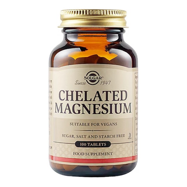 Solgar Chelated Magnesium 100 ταμπλέτες