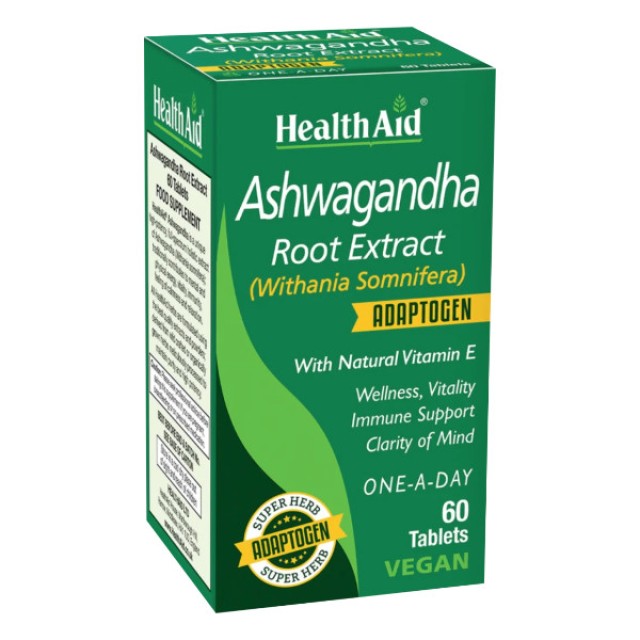 Health Aid Ashwagandha Root Extract 60 ταμπλέτες