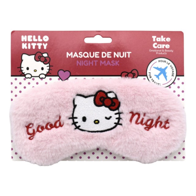 Take Care Hello Kitty Satin Night Travel Mask 1 τεμάχιο