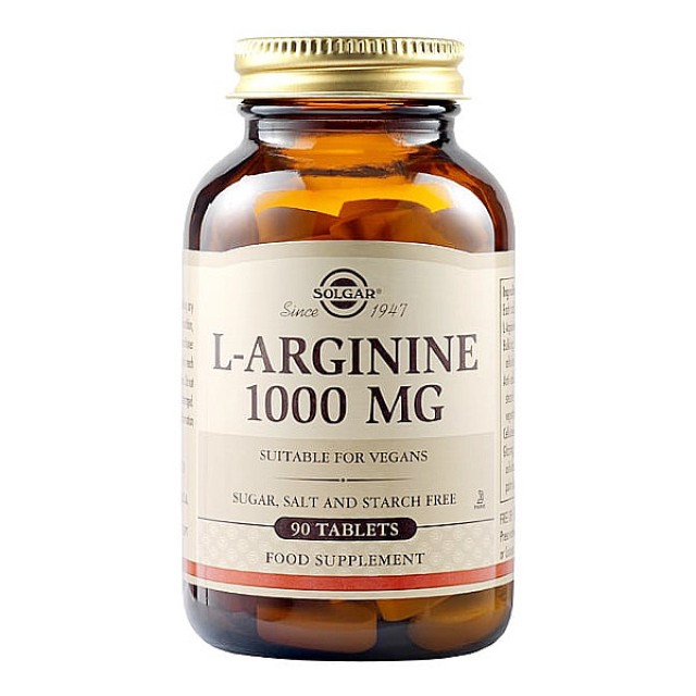 Solgar L-Arginine 1000mg 90 ταμπλέτες