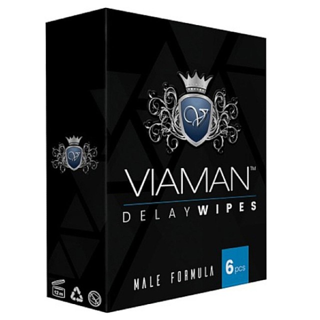 Viaman Delay Wipes κατά της Πρόωρης Εκσπερμάτωσης 6 τεμάχια