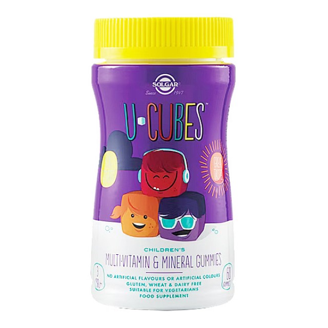 Solgar U-Cubes Children's Multivitamin and Mineral Gummies 60 gummies