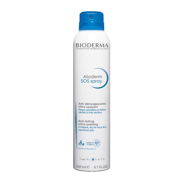 Bioderma Atoderm SOS Spray με Αντικνησμώδη Καταπραϋντική Δράση 200ml