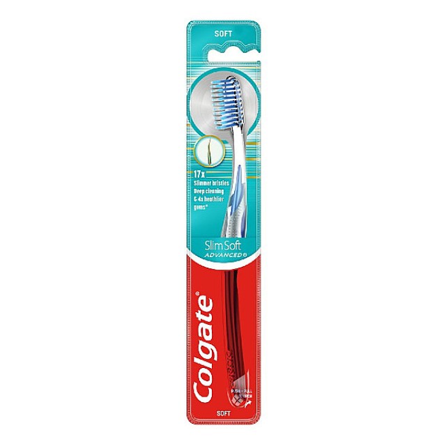 Colgate SlimSoft Advanced Οδοντόβουρτσα Διάφορα Χρώματα 1 τεμάχιο