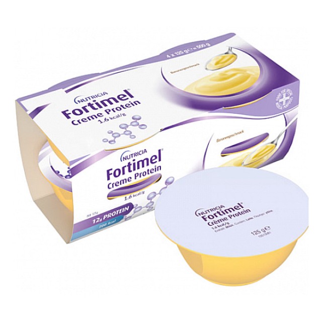 Nutricia Fortimel Creme Protein γεύση Μπανάνα 4x125g
