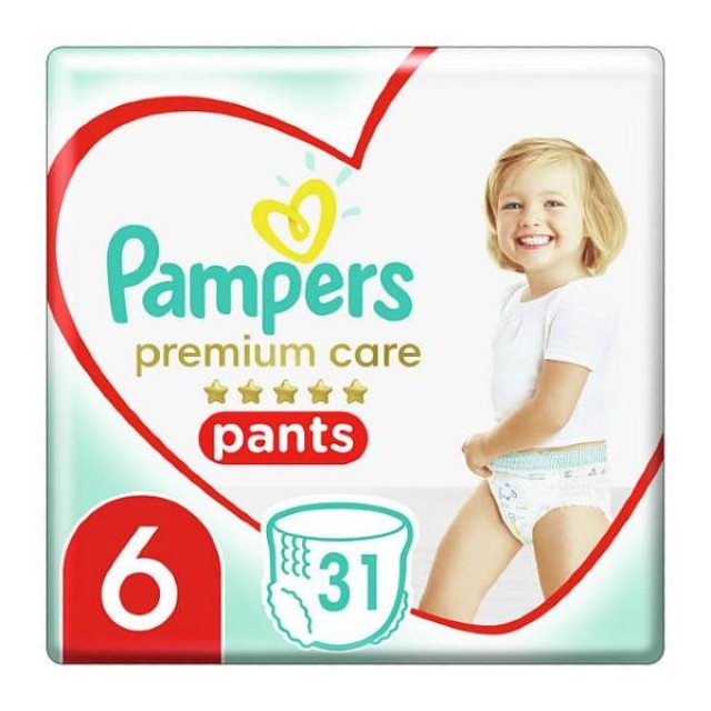 Pampers Premium Care Pants No. 6 (15+ Kg) 31 τεμάχια