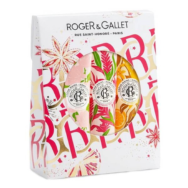 Roger & Gallet Εορταστικό Set με Bestseller Κρέμες Χεριών 3x30ml