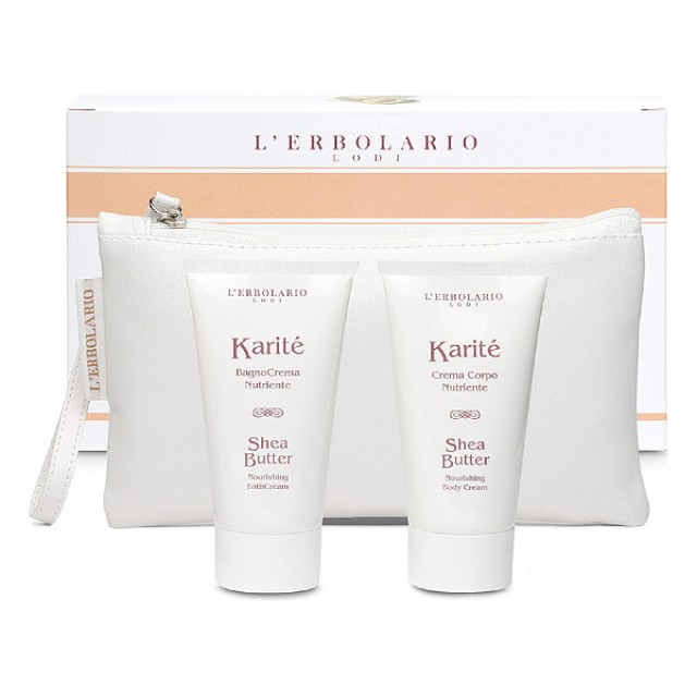 L'Erbolario Karite Beauty Pochette Κρεμώδες Αφρόλουτρο 75ml & Κρέμα Σώματος 75ml