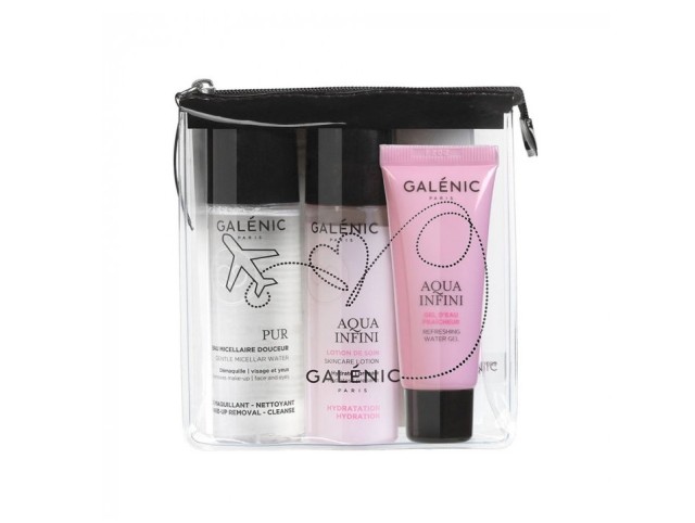 Galenic Set Travel Kit Pur Eau Micellaire Douceur 40ml & Aqua Infini Lotion 40ml & Aqua Infini Gel D'Eau Fraicheur 15ml