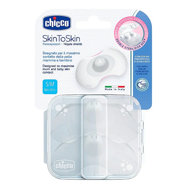 Chicco Silicone Breast Pads S/M 2 pcs