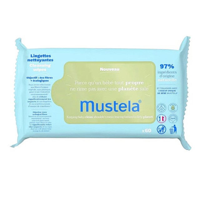Mustela Cleansing Wipes 60 τεμάχια