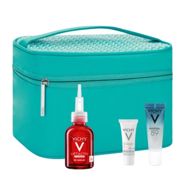 Vichy Liftactiv B3 Serum 30ml & Toiletry Gift & Mineral 89 10ml & UV-Age Daily 3ml