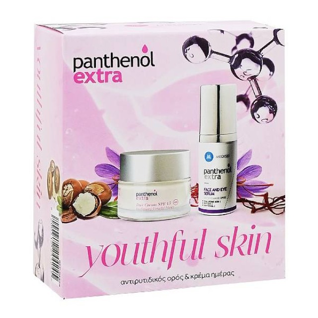 Panthenol Extra Youthful Skin Set Day Cream SPF15 50ml & Face & Eye Serum 30ml