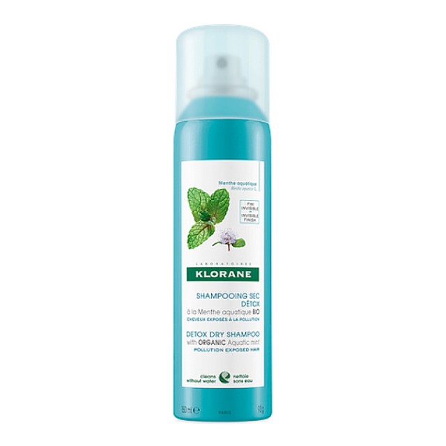 Klorane Aquatic Mint Dry Shampoo for Pollution Protection with Aquatic Mint 150ml