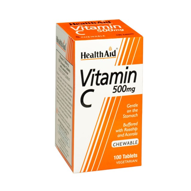 Health Aid Vitamin C 500mg Economy Pack 100 μασώμενες ταμπλέτες