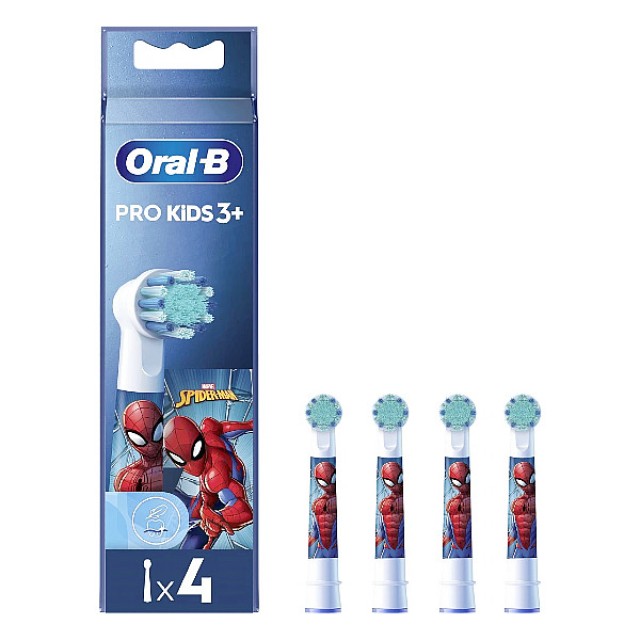 Oral-B Pro Kids Spider Man 4 ανταλλακτικές κεφαλές
