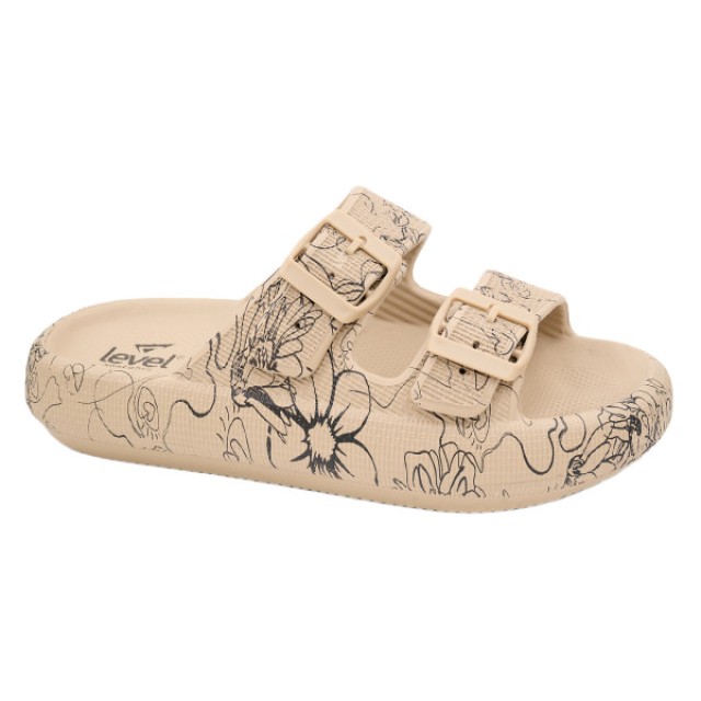 Level Anatomic Sandals 170-C7 Beige Floral No. 39