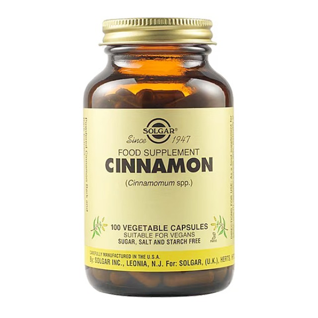 Solgar Cinnamon 100 φυτοκάψουλες