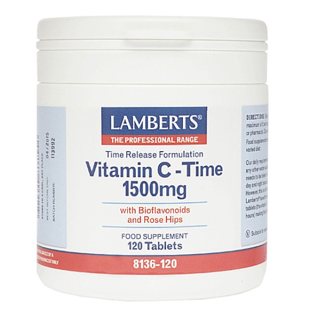 Lamberts Vitamin C Time Release 1500mg 120 tablets
