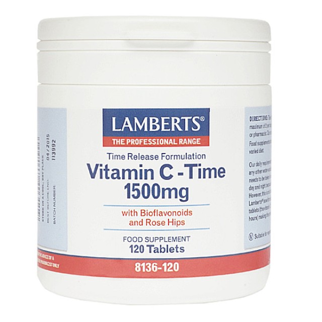 Lamberts Vitamin C Time Release 1500mg 120 ταμπλέτες