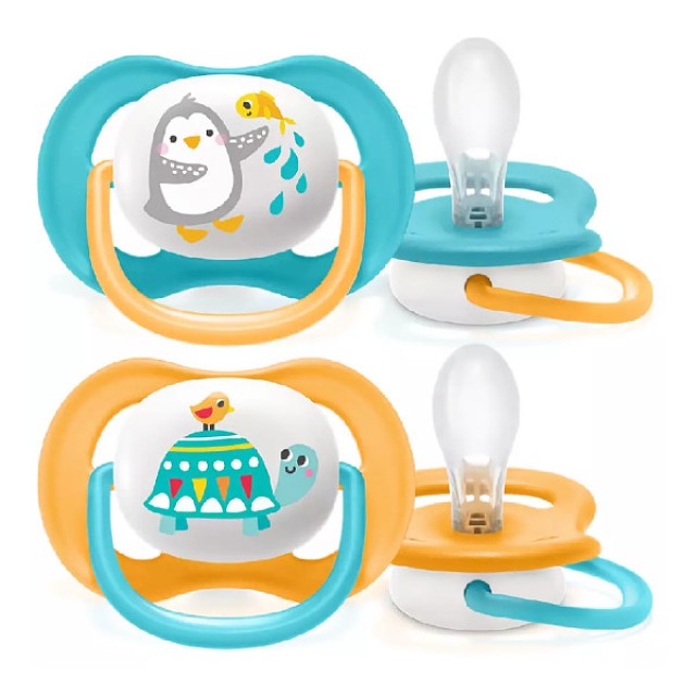 Philips Avent Ultra Air Animals Orthodontic Pacifier Boy or Girl 6-18m 2 pieces