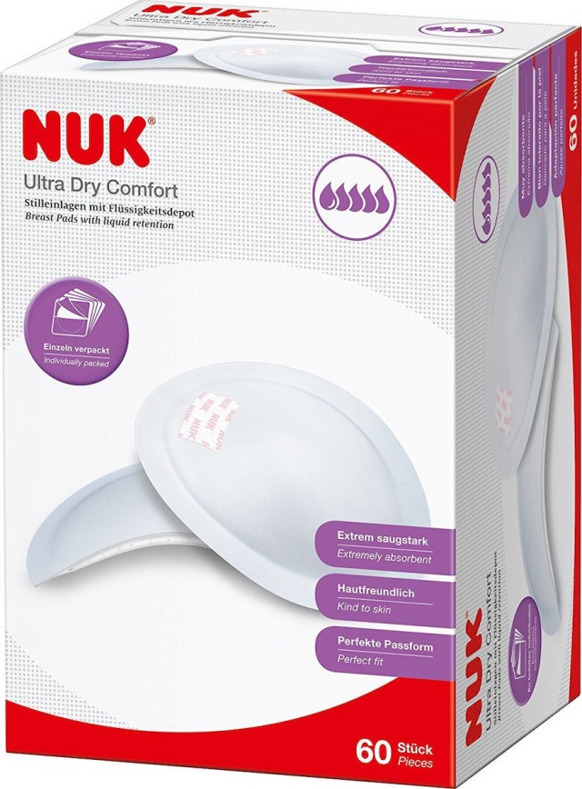 Nuk Επιθέματα Στήθους Ultra Dry Comfort, 60τμχ